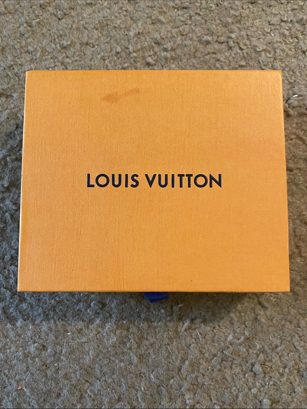 Louis Vuitton Orange Box with Black Log